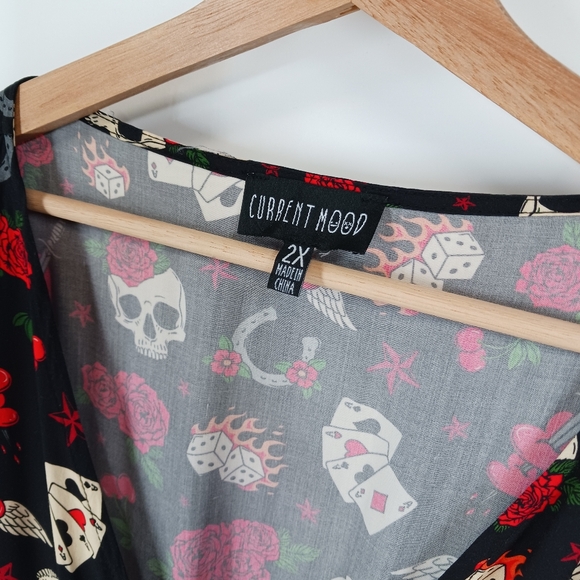 Current Mood Rockabilly Baby Wrap Dress - Picture 3 of 6